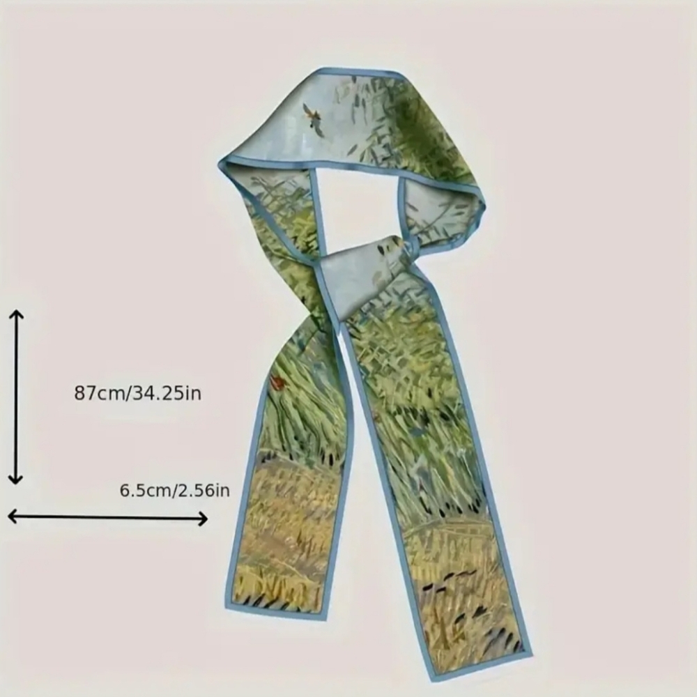 4 pcs. Satin Printed Twillys/Scarves - Picture 5 of 11